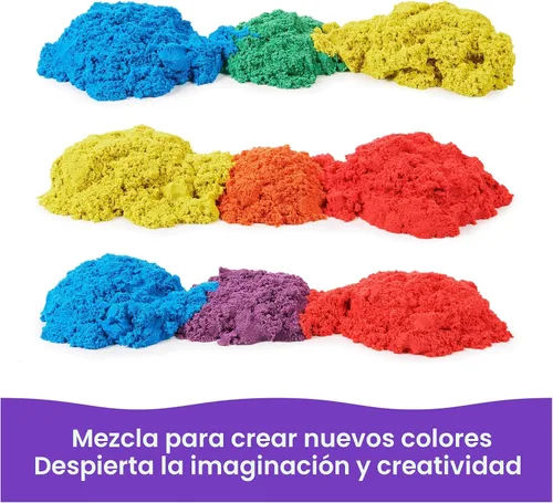 Miniatura 5 de Kinetic Sand, Paquete de 20 huevos con arena de juego roja, amarilla y azul de 3.3 libras para caza de huevos, recuerdos de fiesta y bolsas