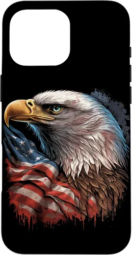 Miniatura 18 de Funda patriótica para iPhone 11 Pro Max con ojos de águila calva americana