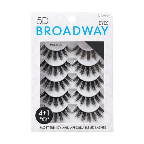 Miniatura 22 de Broadway - Juego de 5 pares de pestañas postizas de aspecto natural a dramático (11)