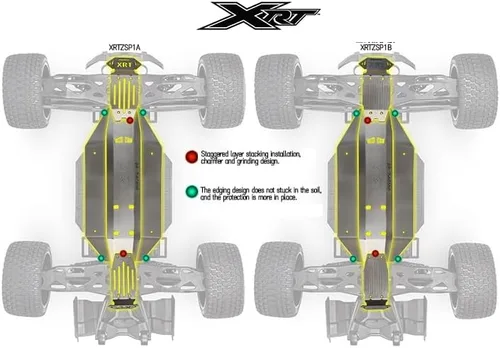 Miniatura 2 de Juego de placas de protección de placa deslizante de acero inoxidable (diseño ligero hueco) para Traxxas 1:5 XRT 8S Monster Truck 78086-4