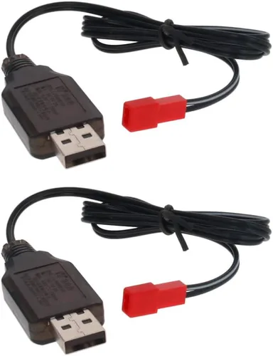 Miniatura 5 de Fielect 1 unids JST-2P Cable cargador USB 4.8v 250MA salida Ni-Cd Ni-Mh batería para RC excavadora RC coches