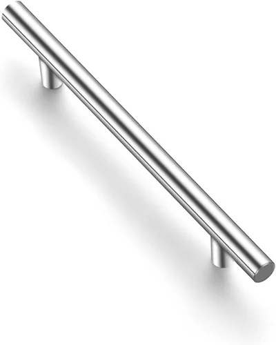 Miniatura 12 de Ravinte Juego de 1 tirador de gabinete de 7.38 pulgadas de color negro mate de acero inoxidable para alacenas de cocina; tiradores de gabinete