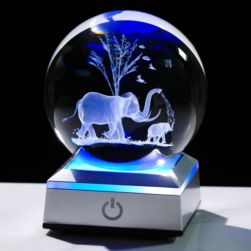 Miniatura 9 de Movdyka Figura de bola de cristal de mariposa 3D, regalos de mariposas de vidrio para mujeres, mamá, mejores amigas, luz nocturna, estatua