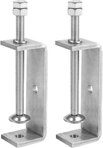 Miniatura 14 de Paquete de 6 abrazaderas pequeñas en C de acero inoxidable 304 de 1 pulgada Mini abrazaderas en C resistentes para carpintería y montaje