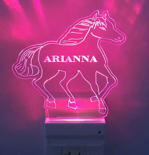 Miniatura 20 de Luz nocturna multicolor personalizada LED enchufable, luz nocturna táctil ultra delgada, sensor inteligente del atardecer al amanecer, dormitorio