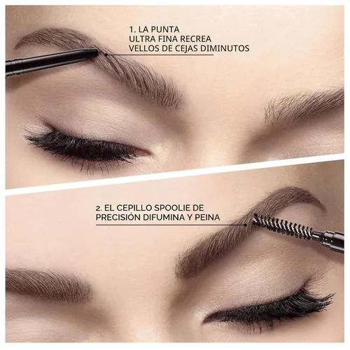 Miniatura 3 de L'Oreal Paris - Maquillaje para cejas Stylist Definer, Lápiz impermeable para cejas, Lápiz mecánico ultra fino, dibuja pequeños pelos de cejas
