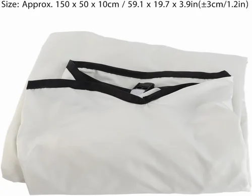 Miniatura 2 de Keenso Funda de cojín para columpio, 3 asientos, impermeable, para exteriores, para patio, jardín, 60 x 20 x 20 pulgadas Beige