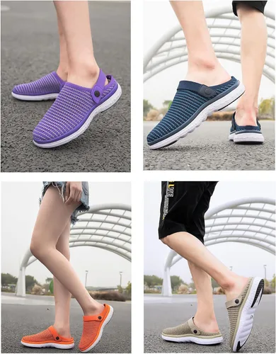 Miniatura 6 de Zuecos de jardín para hombre y mujer, zapatos de jardín de verano, sandalias transpirables para el hogar, zapatos para interiores y exteriores