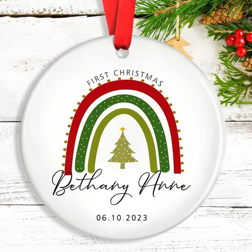 Miniatura 5 de Adornos de Navidad personalizados para camión volquete, adorno personalizado para bebé, adornos para árbol de Navidad para niños, adornos de camión