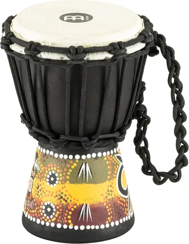 Miniatura 10 de Mini tambor de mano Djembe para decoración de habitaciones - NO HECHO EN CHINA - Madera de caoba pintada a mano, 2 años de garantía Serpent