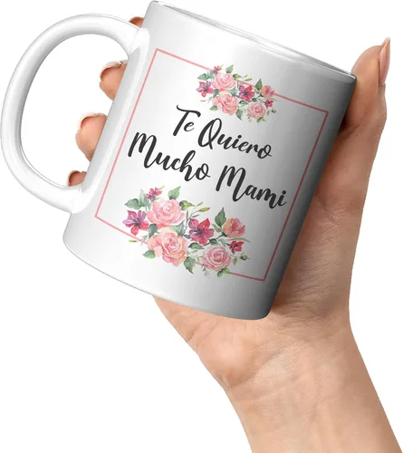 Miniatura 4 de Coveted Goods Te Quiero Mucho Mami Taza – Regalo para el Día de la Madre Española para Mamás Latinas – Taza de café de cerámica blanca de 11 oz