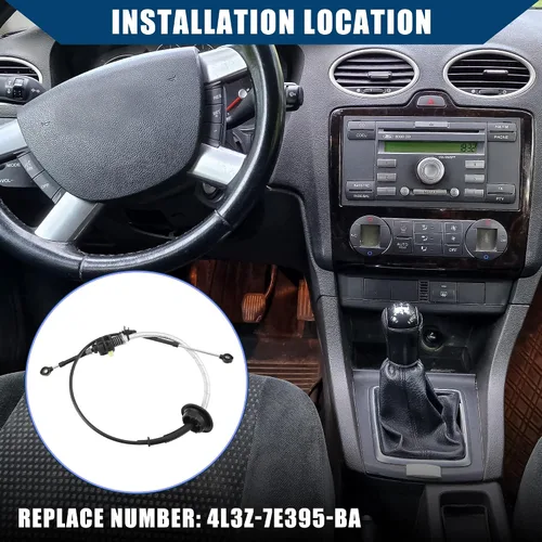 Miniatura 2 de 4L3Z-7E395-BA/Cable de cambio de engranajes de transmisión automática para Ford F150 2004 / Cable de palanca de control automático WO/Flow Thru