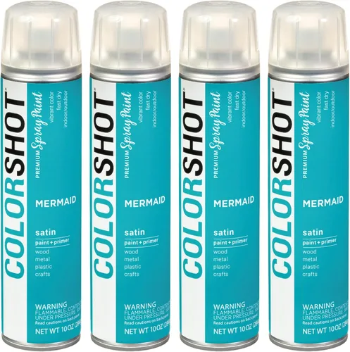 Miniatura 33 de COLORSHOT Pintura en aerosol brillante, aromaterapia (lavanda) 10 onzas, paquete de 4, pintura acrílica de secado rápido, uso en interiores