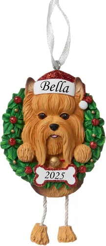 Miniatura 31 de Adorno personalizado para 2025, raza pura de perro Beagle, adorno para árbol de Navidad, decoración profesional personalizada, regalo para cachorro