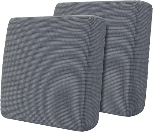 Miniatura 105 de Hokway Fundas de cojín elásticas para sofá Fundas de cojín para sofá Fundas de cojín de asiento de sofá Funda protectora de cojín(Chocolate, Mediano)