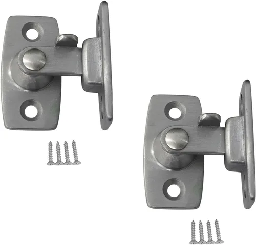 Miniatura 29 de QCAA Barra de obturador/pestillo de puerta de latón macizo, 7/8" x 2-3/32", latón pulido, paquete de 2, fabricado en Taiwán