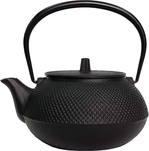 Miniatura 7 de Iwachu 12803 Tetera de acero inoxidable tipo 3 nueva tortuga Shell negro 0.32 L sin llama directa esmaltada compatible con utensilios de hierro Nambu