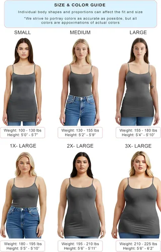 Miniatura 169 de Emmalise Camisola larga casual básica para mujer, con tirantes ajustables, top en capas
