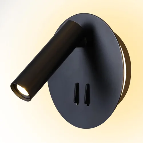 Miniatura 7 de ZEROUNO Lámpara de lectura de montaje en pared para dormitorio, lámpara de pared nocturna retroiluminada, aplique cableado con interruptor