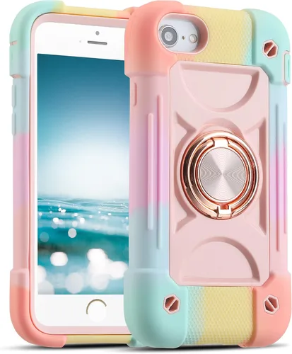 Miniatura 53 de MARKILL Compatible con iPhone Se3/iPhone Se2, Funda para iPhone 6/6S, Funda para iPhone 7/iPhone 8 de 4.7 Pulgadas con Soporte Anular, Funda