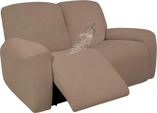 Miniatura 17 de Easy-Going - Funda 100 % impermeable doble para sofá reclinable, diseño jacquard, en 1 pieza, a prueba de derrames, para niños, mascotas, perros
