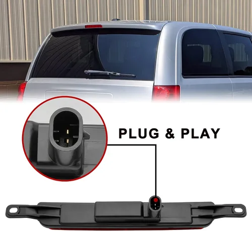 Miniatura 4 de KEWISAUTO Tercera luz LED de freno para Chrysler & Dodge, luz trasera central de freno de montaje alto para Chrysler Town Country 2008-2016/Dodge