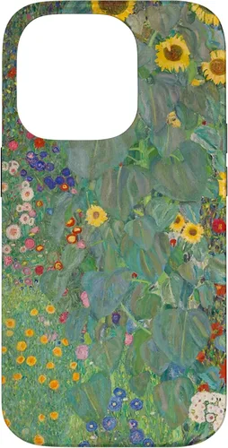 Miniatura 16 de iPhone 14 Plus Flower Garden Klimt Pintura Arte Floral Verde Cubierta Teléfono Funda
