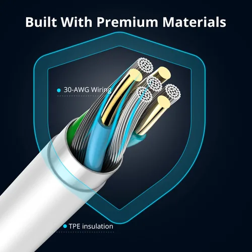 Miniatura 3 de JJCALL - Cable USB C a Lightning de 1 m [Certificado Apple MFi], cable de carga rápida para iPhone, USB-C, suministro de energía, cable de carga