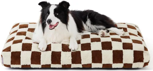 Miniatura 15 de LE SURE - Cama pequeña para perro con espuma triturada gruesa, cama para interiores con funda afelpada extraíble y base antideslizante, verde