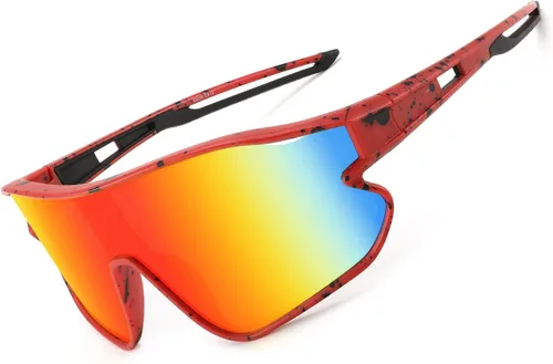 Miniatura 2 de WANWAN Lentes de sol juveniles, lentes de sol de béisbol para niños y niñas de 8 a 12 años, UV400, deportes, ciclismo, softbol