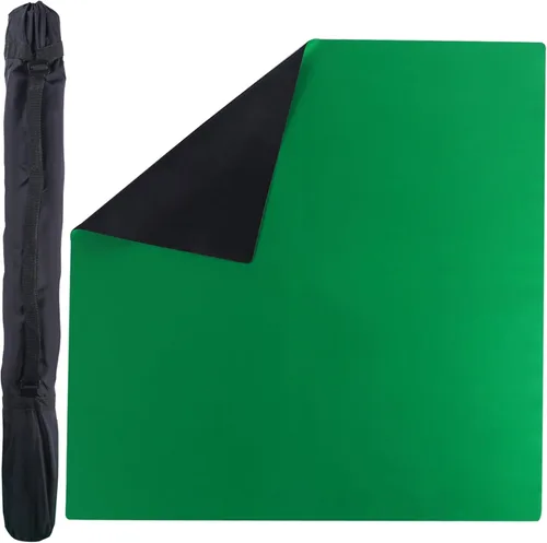 GSE Games & Sports Expert Alfombra de Juego Antideslizante de Goma de 32 x 32 Pulgadas, Alfombra de Mesa para Mahjong, Dominó, Cartas de Póker y