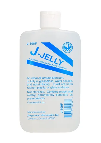 JorVet J-Jelly Lubricante veterinario | Gel suave y transparente para un cuidado obstétrico y rectal seguro con fórmula de metilcelulosa | Perfecto