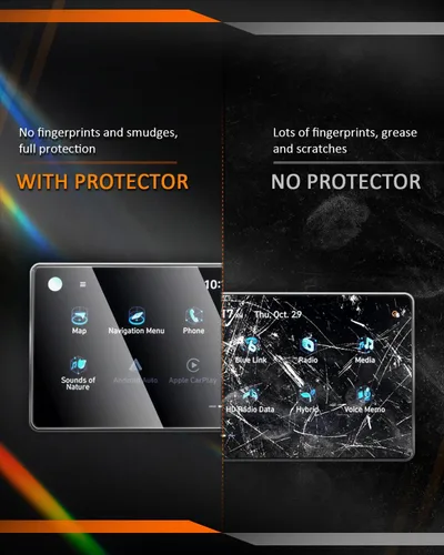Miniatura 2 de CDEFG Para Hyundai Tucson y Santa Cruz para Kia K5 y Forte Accesorios Protector de pantalla Cubierta de pantalla de radio de navegación 2024 2023