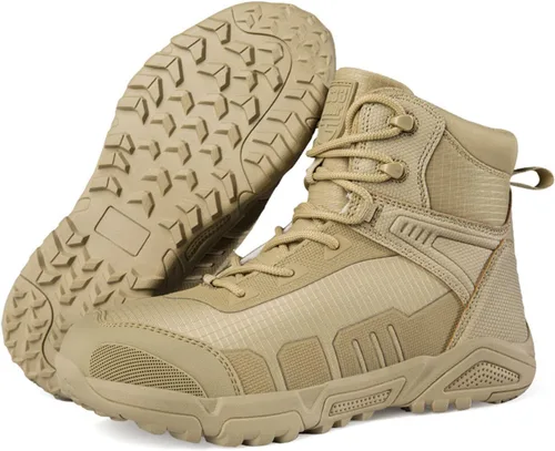 Miniatura 2 de Botas de senderismo ligeras para hombre, botas de caza, botas de trabajo, botas tácticas militares, botas de combate para motocicleta