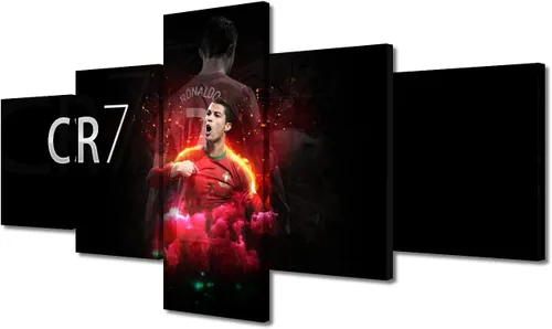 Miniatura 22 de TUMOVO Lienzo decorativo para pared, cuadro de Cristiano Ronaldo, cuadros de club de fútbol, impresiones en lienzo, póster de arte de pared, arte