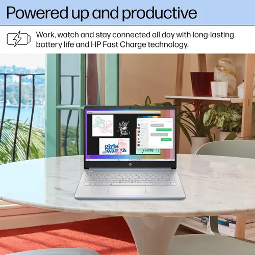 Miniatura 8 de HP Laptop insignia de 14” con potencia de IA 2025, Office de por vida, para estudiantes y negocios, CPU Intel de 4 núcleos, 16 GB de RAM, 628 GB