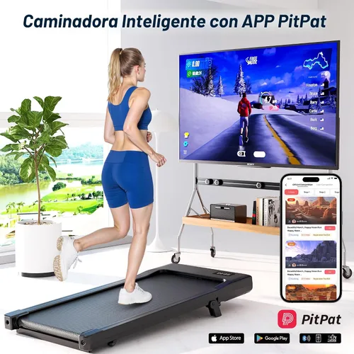 Miniatura 8 de SupeRun Walking Pad with Incline, 3 in 1 Under Desk Treadmill for Home/Office, 2.5 HP Quiet Portable Mini Treadmill with Remote & LED Display, 300