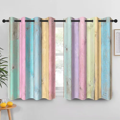 Miniatura 87 de Cortinas rústicas para ventana de puerta de granero, puerta de madera gris, puerta de garaje, tratamiento de ventana para sala de estar, dormitorio