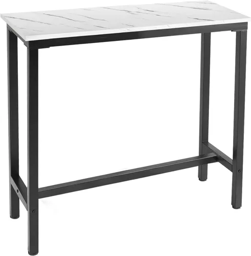 Miniatura 10 de Mr IRONSTONE - Mesa de bar, mesa alta de 47" para pub, mesa rectangular de altura de bar, consola/mesa de café para sofá, para espacios estrechos