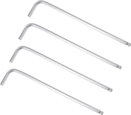 uxcell Llave hexagonal de extremo de bola de 3/16", herramienta de reparación CR-V de brazo largo en forma de L, SAE 4 piezas