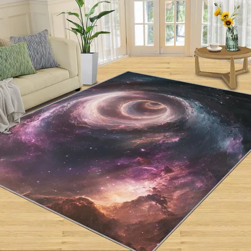 Miniatura 8 de Girl Horse Rugs for Bedroom, Horse Area Rug, Animal Rugs for Living Room, Indoor Non-Slip Rug, Machine Washable Carpet for Front Entrance Floor