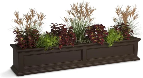 Miniatura 13 de Mayne Fairfield - Maceta con ventana de 2 pies, con riego automático, resistente a la intemperie para flores, diseño duradero para uso en Negro