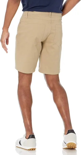 Miniatura 2 de Tienda Essentials Pantalones cortos elásticos con 5 bolsillos y entrepierna de 9 pulgadas para hombre