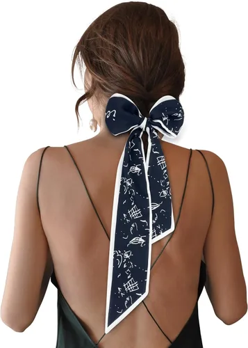 Women's Designer Neckerchief Handbag Handle Ribbon Fashion Scarf Letter Printed Hair Tie