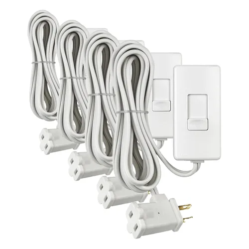 Miniatura 9 de Leviton Regulador de luz enchufable de mesa para bombillas LED regulables, halógenas e incandescentes, TBL03-10E, negro