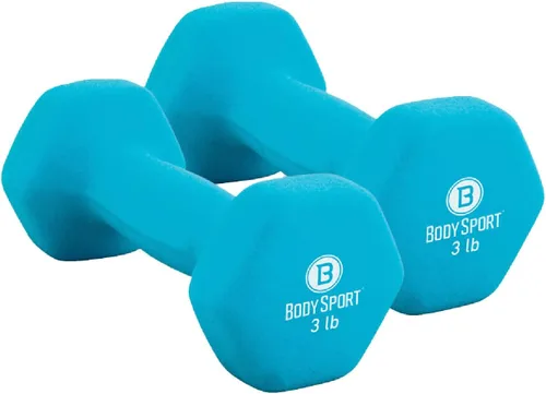 Miniatura 14 de Body Sport Neoprene Dumbbell Weight - Latex-Free, Strength Training Equipment for Home Fitness & Gym Workouts