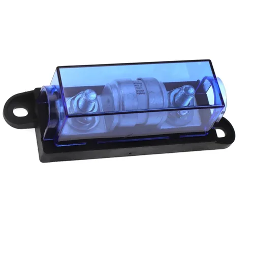 Miniatura 18 de Fusible de 80 Amperios Clase T con Bloque, Operación 150V DC, Bloque de Fusible ANL de 100A para Inversores, ATV, RV, Barco, Coches, Camiones