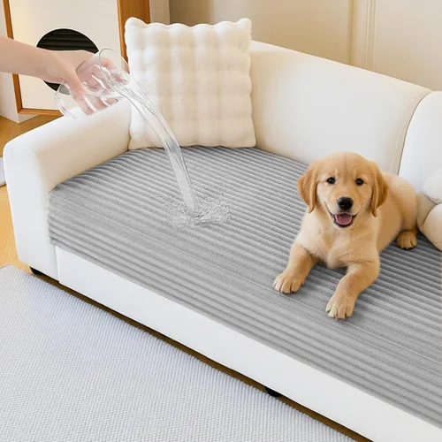Miniatura 13 de MYSKY HOME Funda de sofá en forma de L, 100% impermeable para mascotas, fundas de sofá modular en forma de L, fundas de sofá antideslizantes