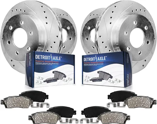 Miniatura 15 de Detroit Axle - Kit de frenos TRASEROS para Dodge Ram 1500 1994-1999 Tambores de freno Zapatas de frenos semimetálicas 1995 1996 1997 1998 Repuesto