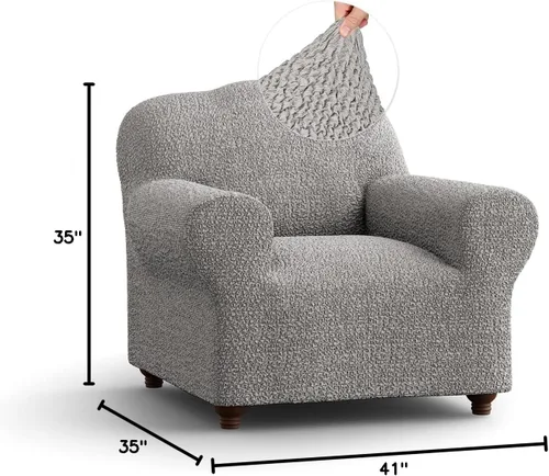 Miniatura 10 de PAULATO BY GA.I.CO. Funda para silla - Funda para sillón - Funda desmontable para sillón - Funda de tela de algodón - 1 pieza, protector de muebles